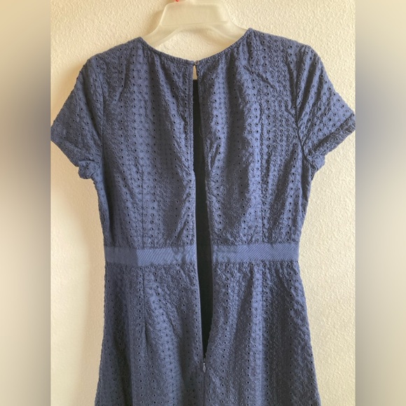 Banana Republic Midnight Blue Eyelet Dress - Picture 10 of 11